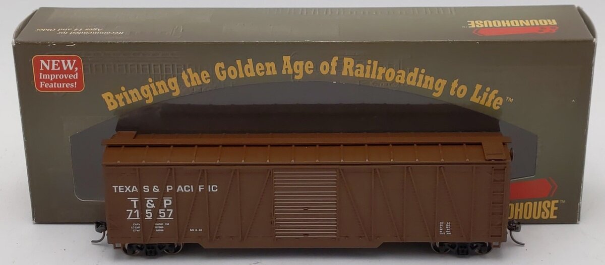 Roundhouse 84441 HO Scale Texas & Pacific Boxcar #71557