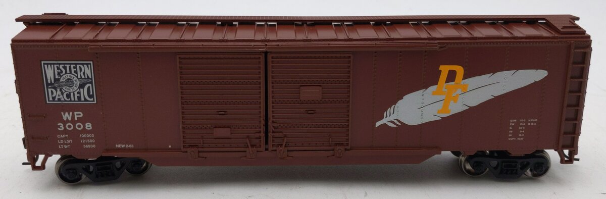 Athearn 92424 HO Scale Western Pacific 50' Double-Door Box Car #3008