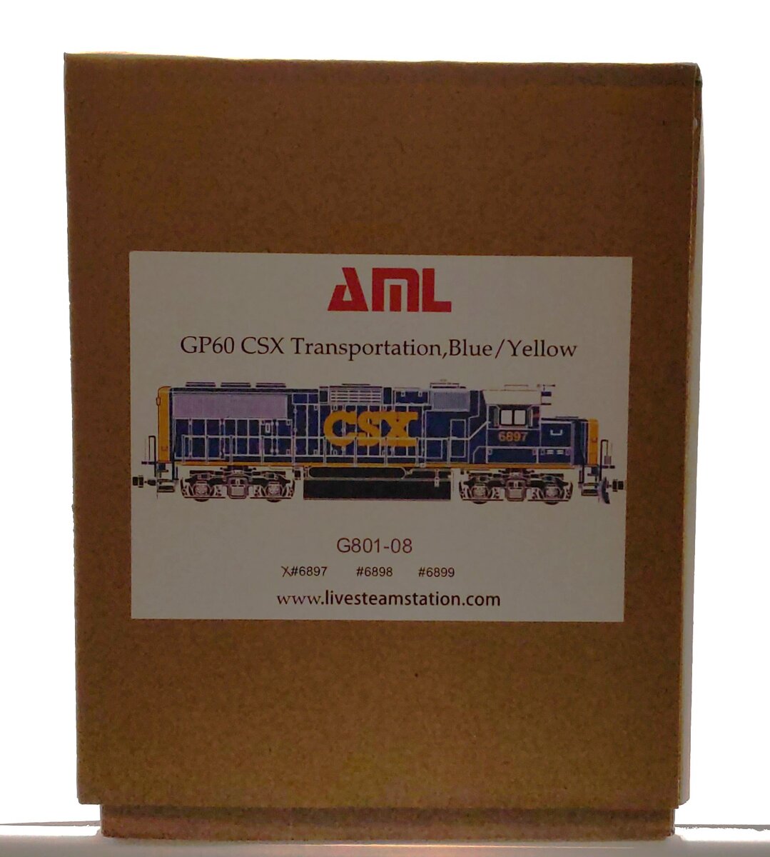 American Mainline G801-08 G CSX Transportation GP60 Diesel Locomotive #6897 EX/Box