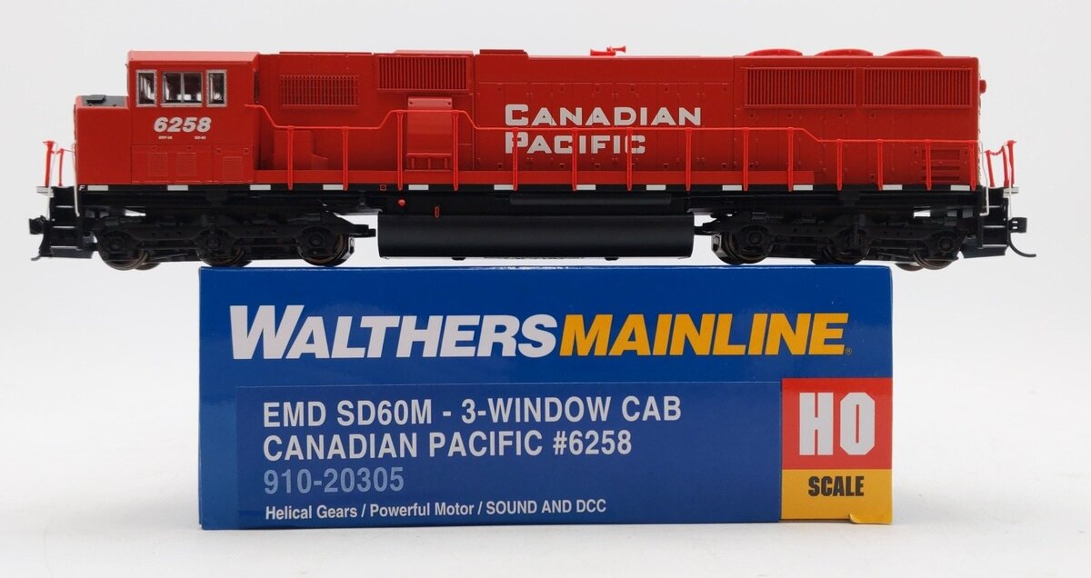 Walthers 910-20305 HO Canadian Pacific EMD SD60M Diesel Loco Sound/DCC #6258