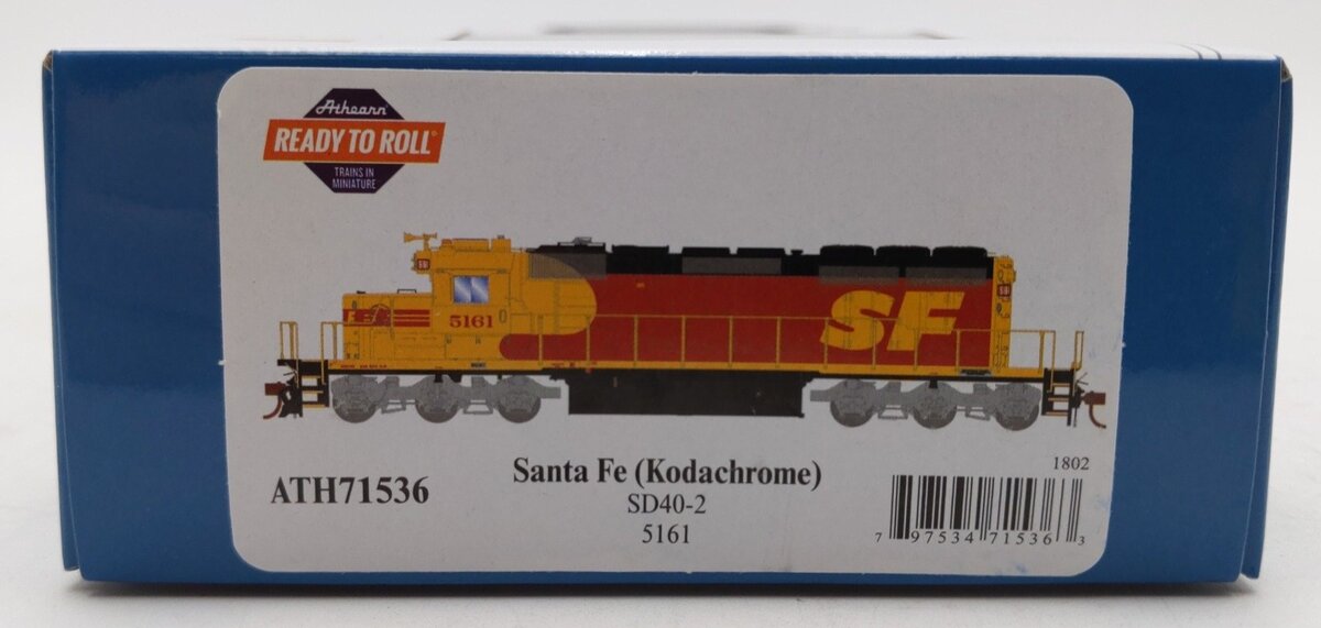 Athearn 71536 HO Santa Fe RTR SD40-2 Diesel Locomotive #5161