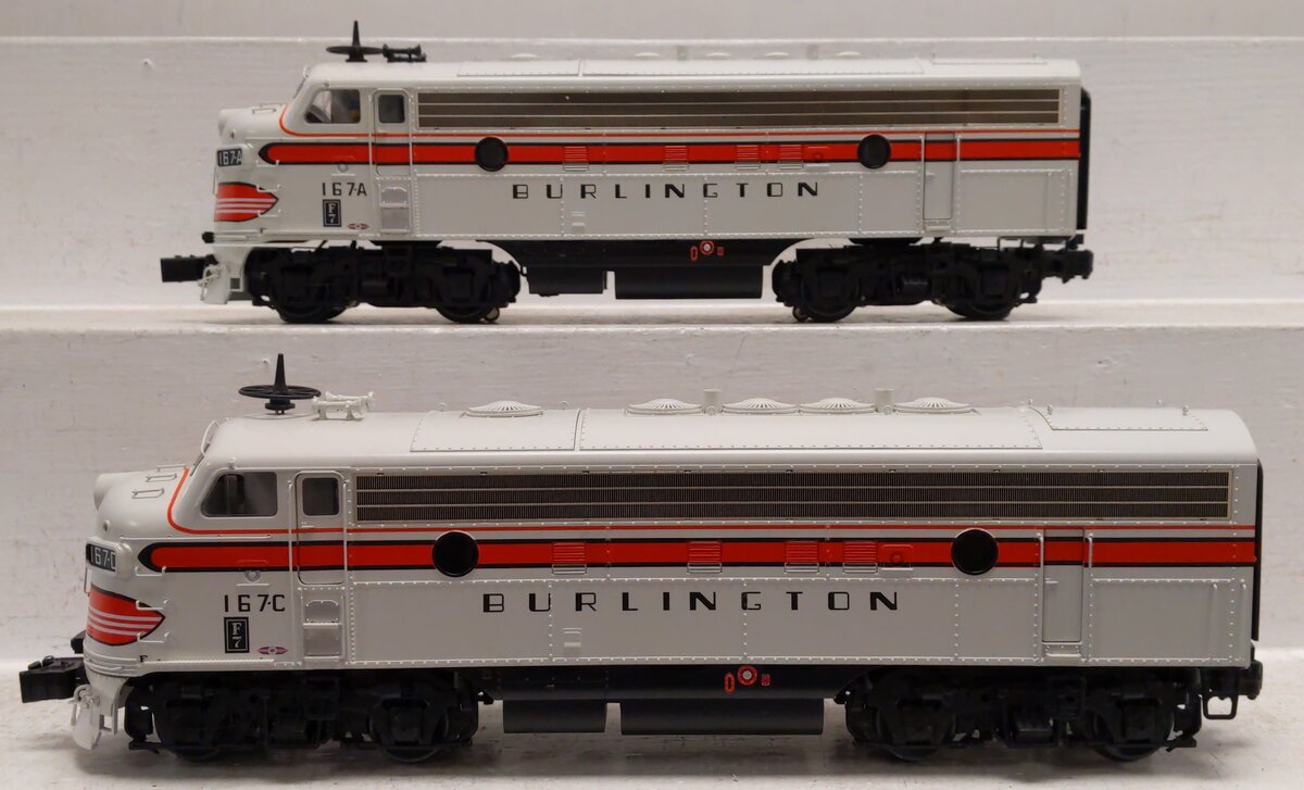 Lionel 2433190 O CBQ Legacy F7 AA Diesel Locomotive #167A,#167C (Set of 2)