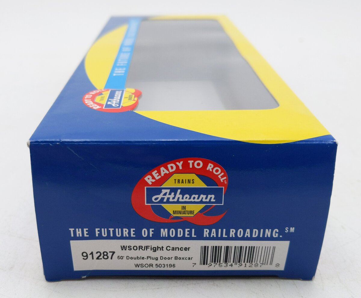 Athearn 91287 HO WSOR/Breast Cancer 50' Evans DD Plug Boxcar
