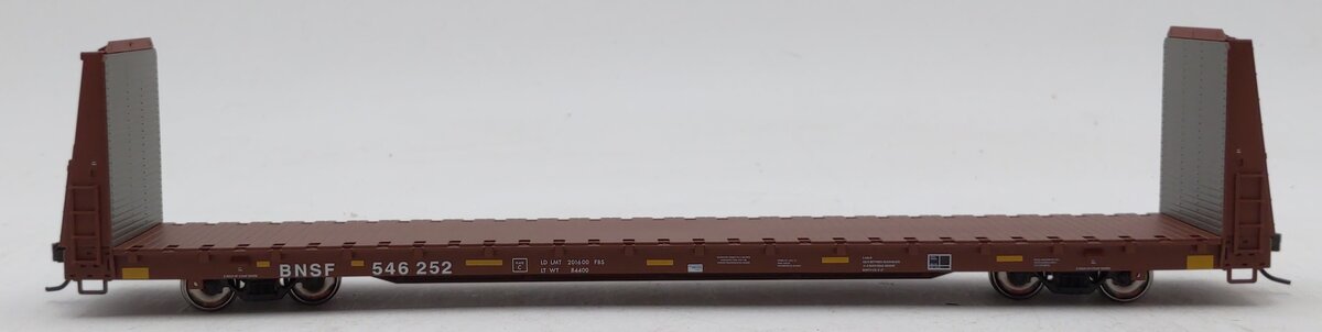 Atlas 20000384 HO Scale Burlington Northern Santa Fe Bulkhead Flatcar #546252