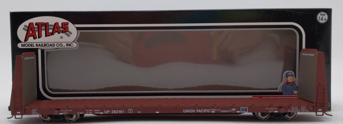 Atlas 20000390 HO Union Pacific Bulkhead Flat Car #262161