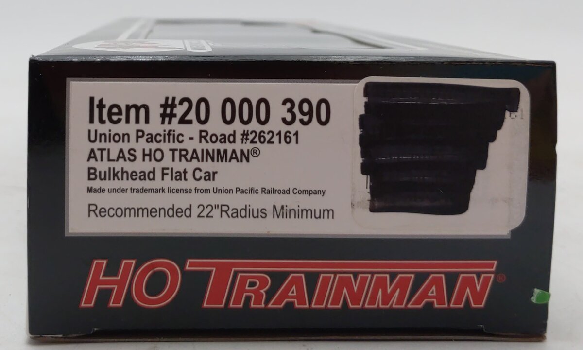 Atlas 20000390 HO Union Pacific Bulkhead Flat Car #262161