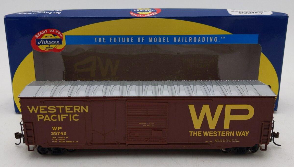 Athearn 89398 HO Western Pacific 50' Combination Door Boxcar #35742