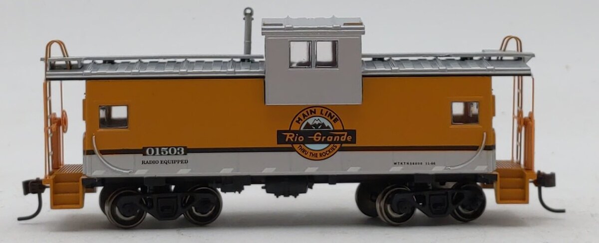 Athearn 75230 HO Rio Grande Wide Vision Caboose #01503