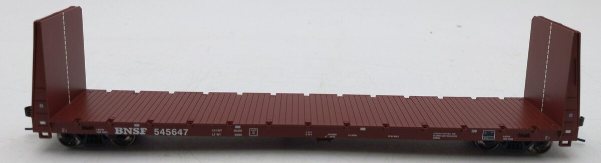 Athearn 88104HO Scale BNSF 60' Bulkhead Flatcar #545647