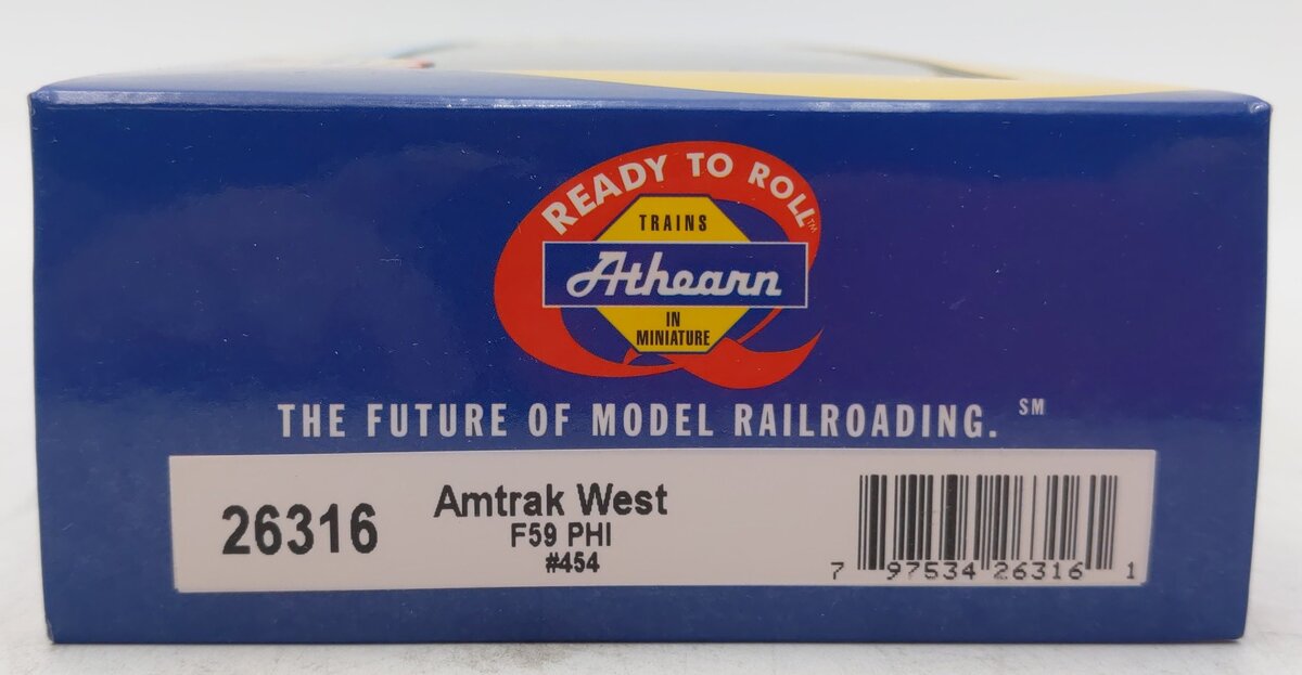 Athearn 26316 HO Amtrak F59PHI Operation West Diesel Locomotive #454
