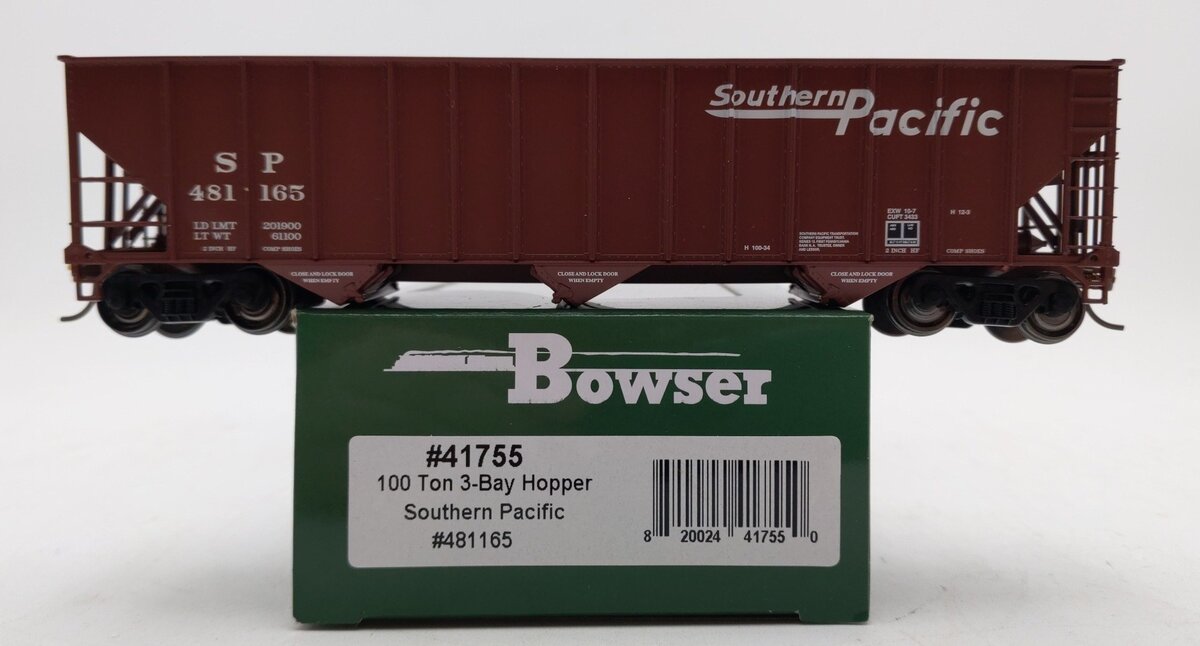 Bowser 41755 HO Southern Pacific 100 Ton Hopper Car Ready-To-Run #481165