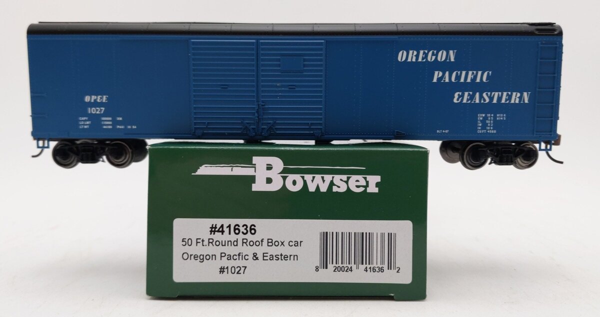 Bowser 41636 HO Oregon Pacific Eastern X32 4 Door Box Car Ready-To-Run #1027