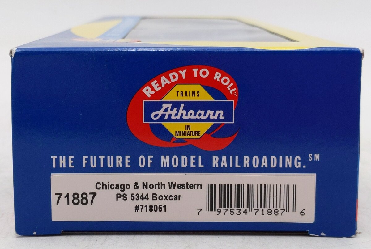 Athearn 71887 HO Scale Chicago & North Western RTR 50' PS 5344 Box Car #718051