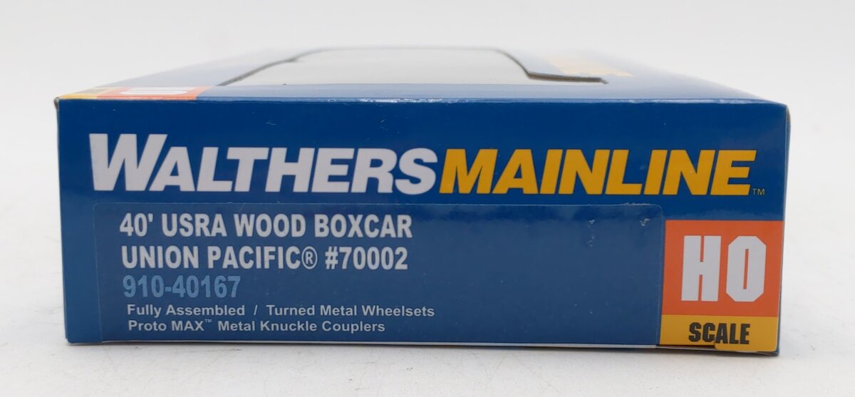 Walthers 910-40167 HO Union Pacific 40' USRA Ready To Run Wood Boxcar #70002