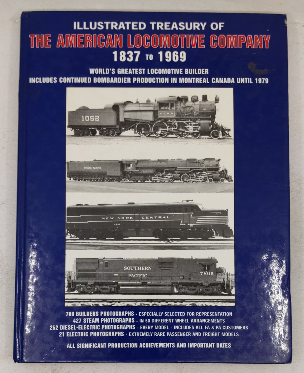 Illustrated treasury of the American Locomotive Company, 1837 to 1969 Hardcover VG