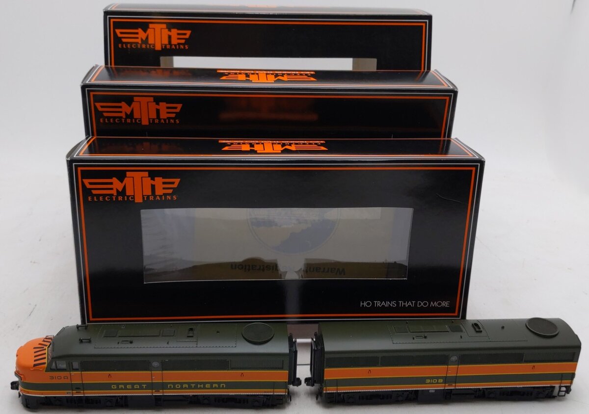 MTH 80-2101-1 HO Scale Great Northern Alco F1 A/B Diesel Set w/ ProtoSound 3