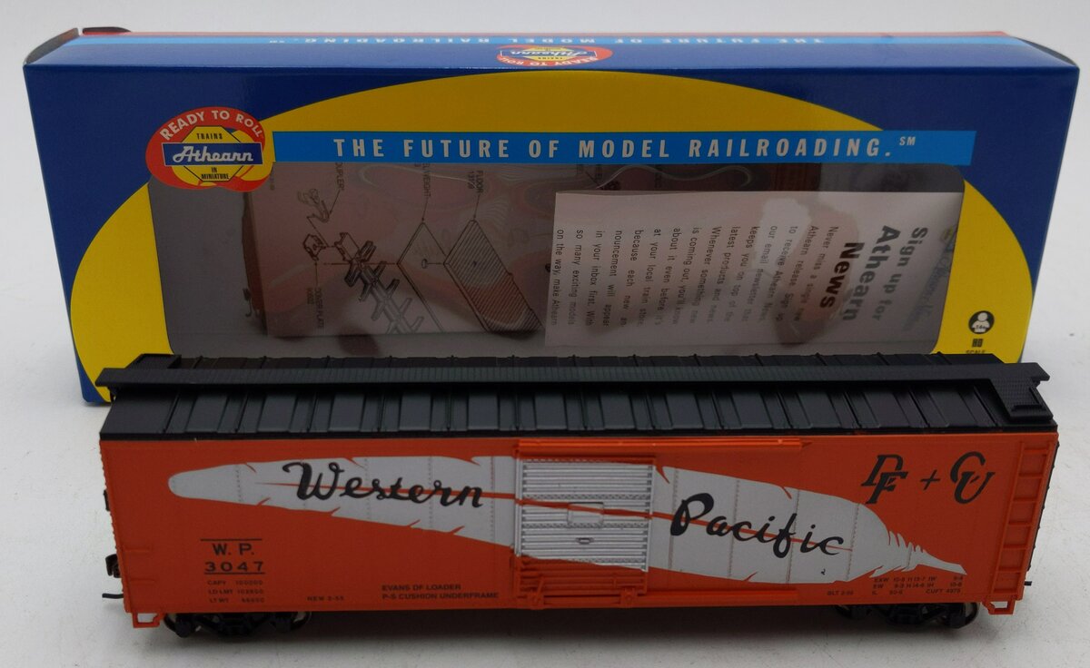 Athearn 76092 Western Pacific 50' Single Door Boxcar #3047