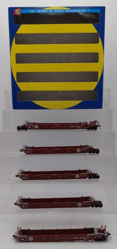 Athearn 92987 HO BNSF Maxi III Well Car (Set Of 5) LN/Box