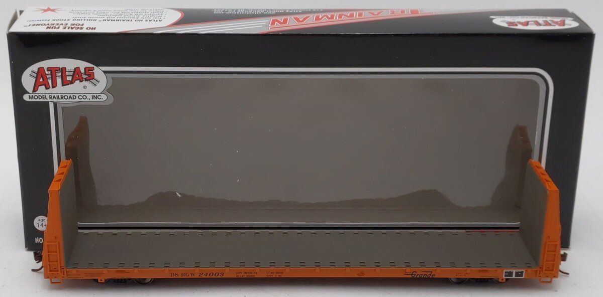 Atlas 20002665 HO Scale Denver & Rio Grande Western Flatcar #24003