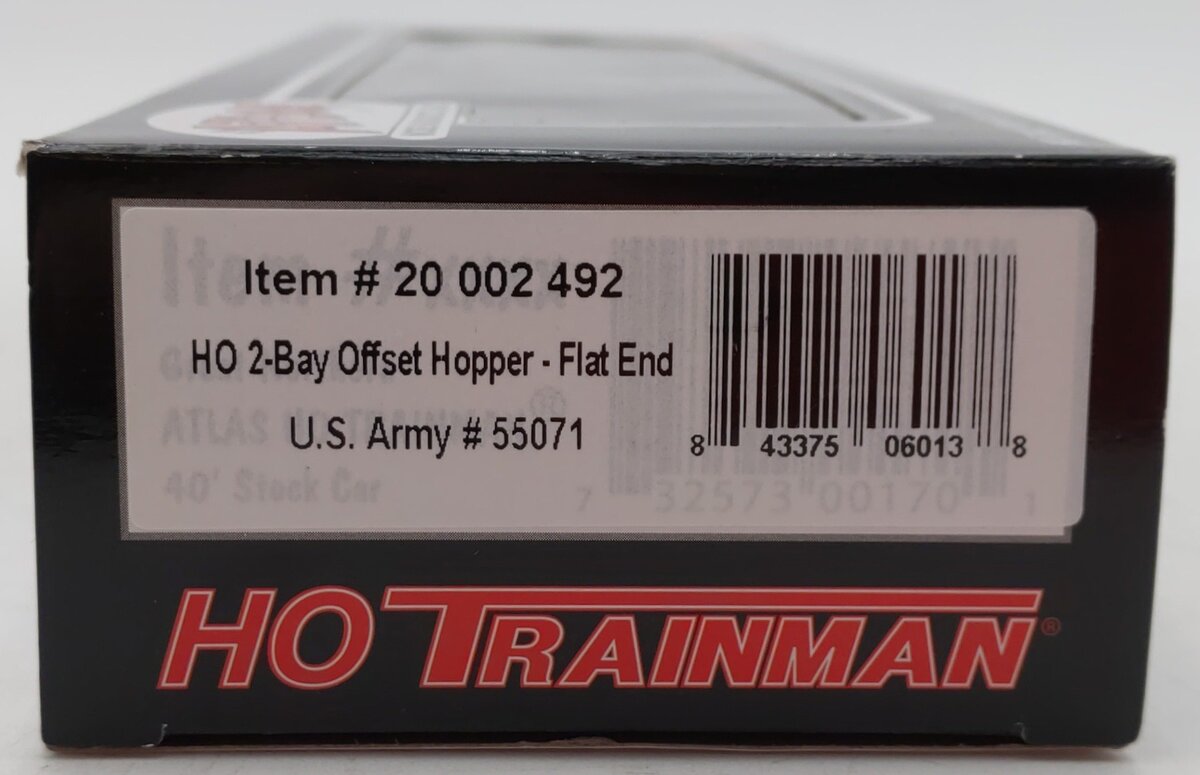 Atlas 20002492 HO US Army 2-Bay Offset Hopper #55071