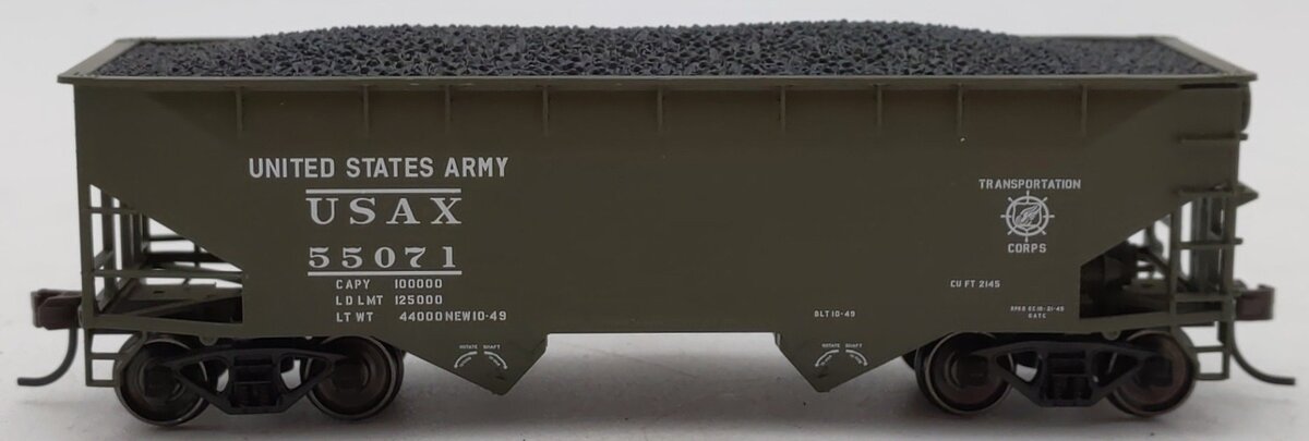 Atlas 20002492 HO US Army 2-Bay Offset Hopper #55071