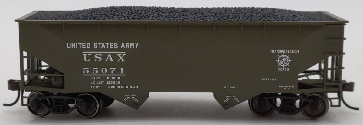 Atlas 20002492 HO US Army 2-Bay Offset Hopper #55071