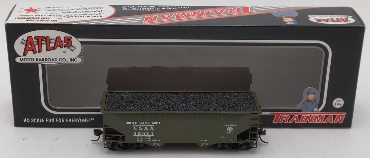 Atlas 20002492 HO US Army 2-Bay Offset Hopper #55071