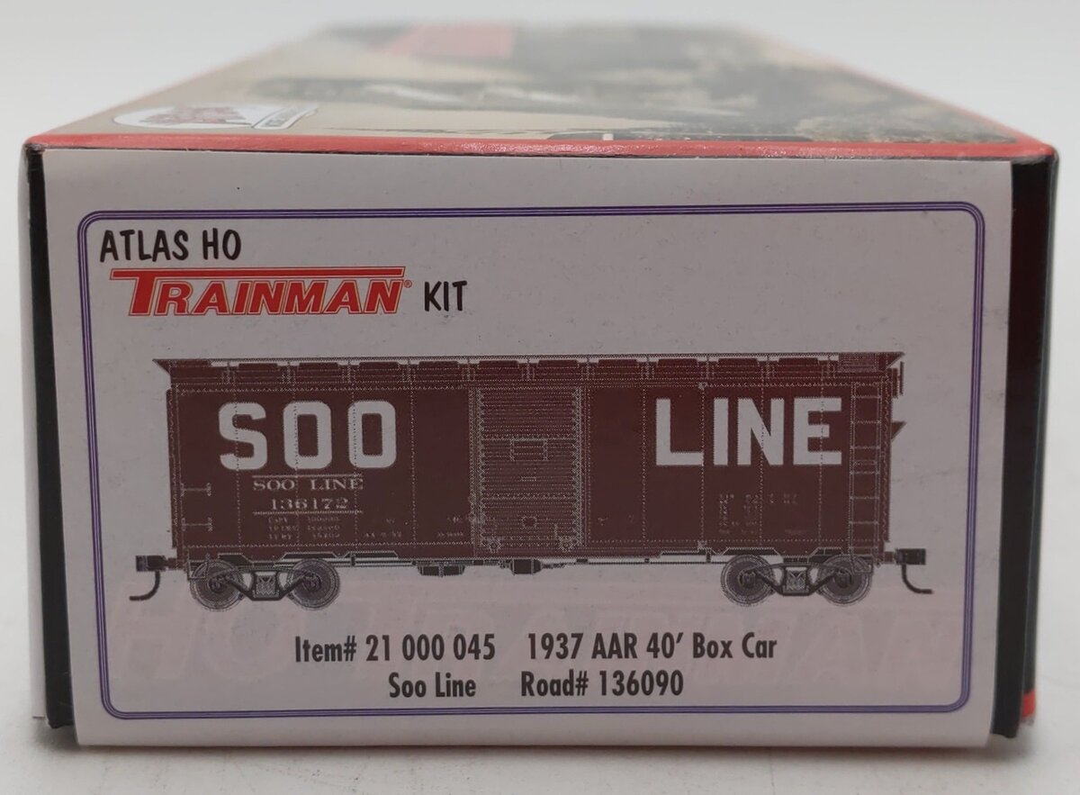 Atlas 21000045 HO Scale SOO Line Box Car Kit #136090