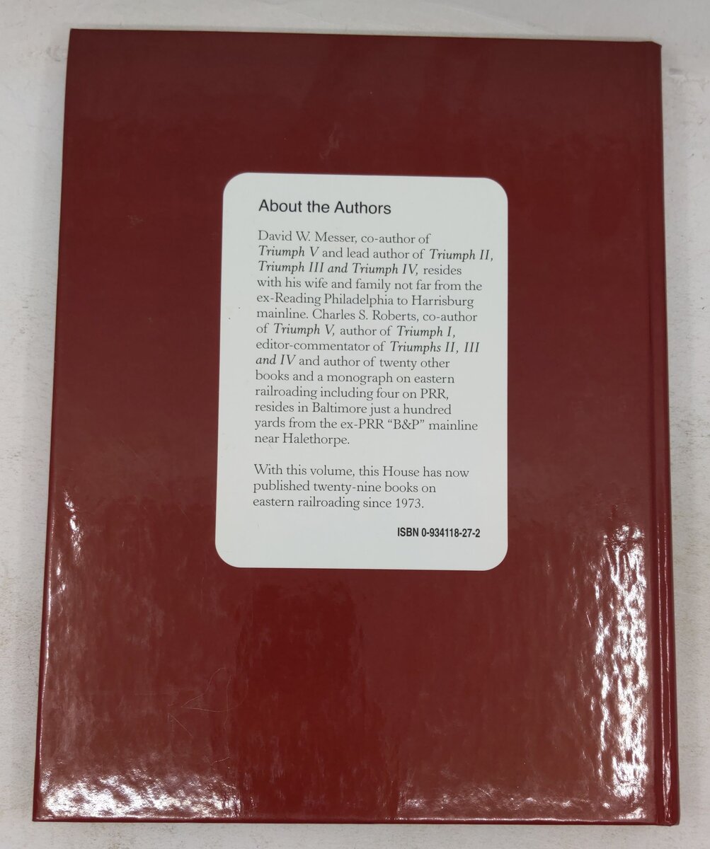 Triumph V - Philadelphia to New York 1830 - 2002 Hardcover Book EX
