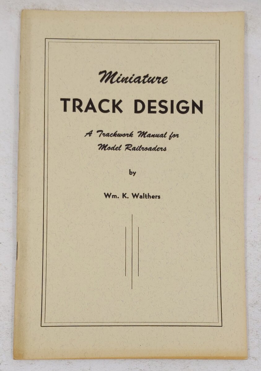 Miniature track design: A trackwork manual for model railroaders Paperback Book VG
