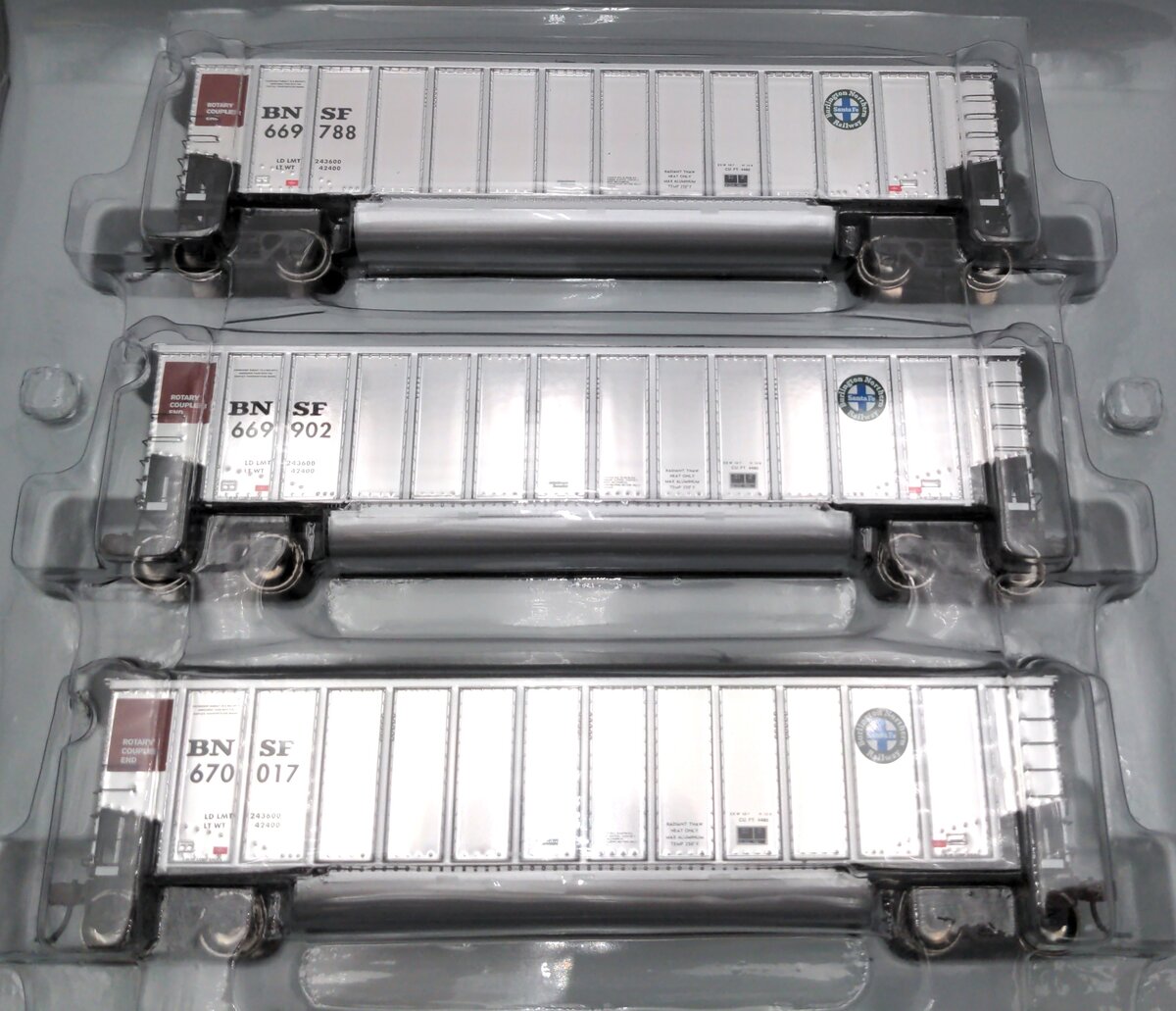 Athearn 93049 HO Scale BNSF BethGon Coalporter 5-Pack EX/Box