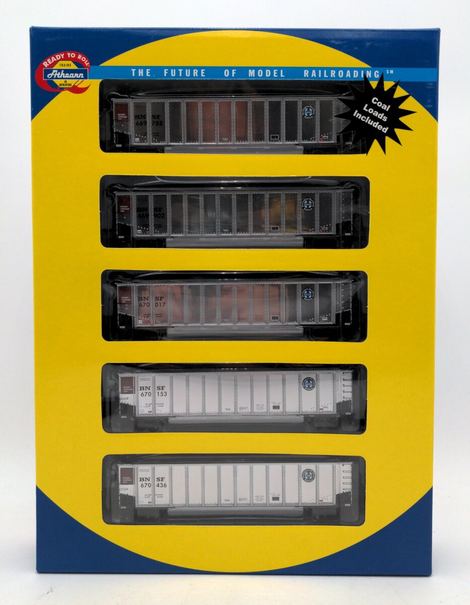 Athearn 93049 HO Scale BNSF BethGon Coalporter 5-Pack EX/Box