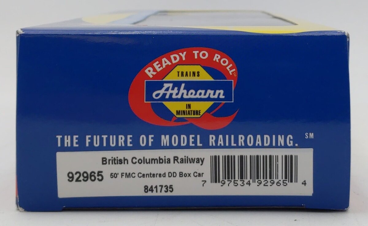 Athearn 92965 HO British Columbia Railway 50' FMC Double Door Box Car #841735