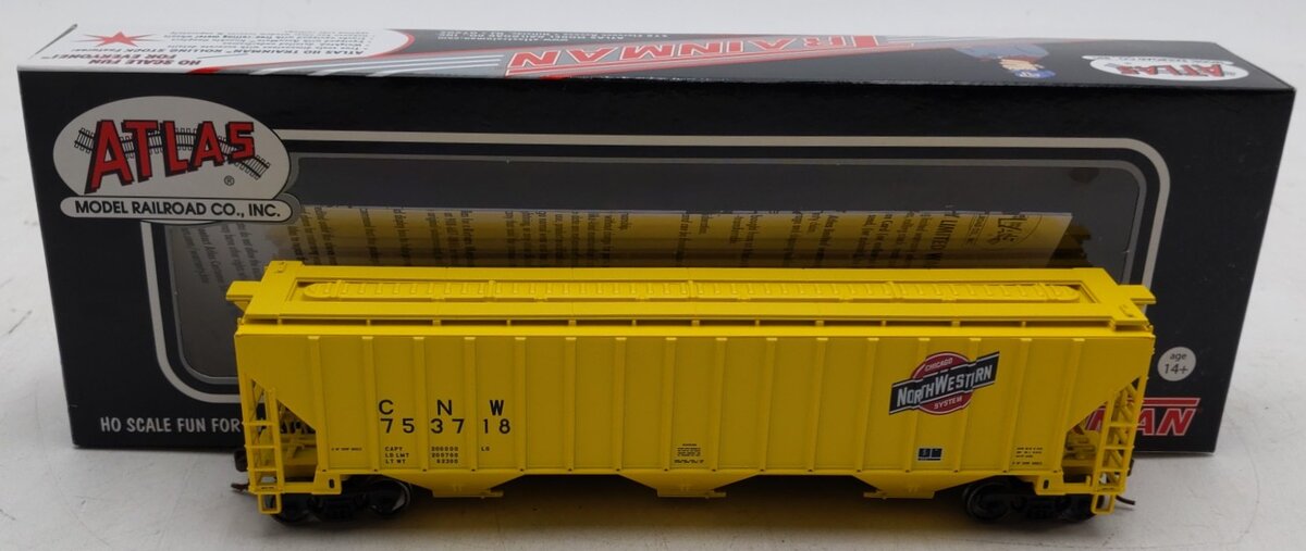 Atlas 20003928 HO Chicago & North Western Thrall 4750 Covered Hopper Car #753718