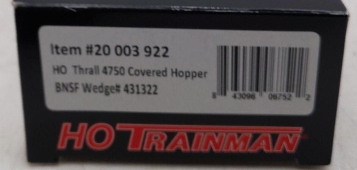 Atlas 20003922 HO BNSF Railway Thrall 4750 Covered Hopper Car #431322