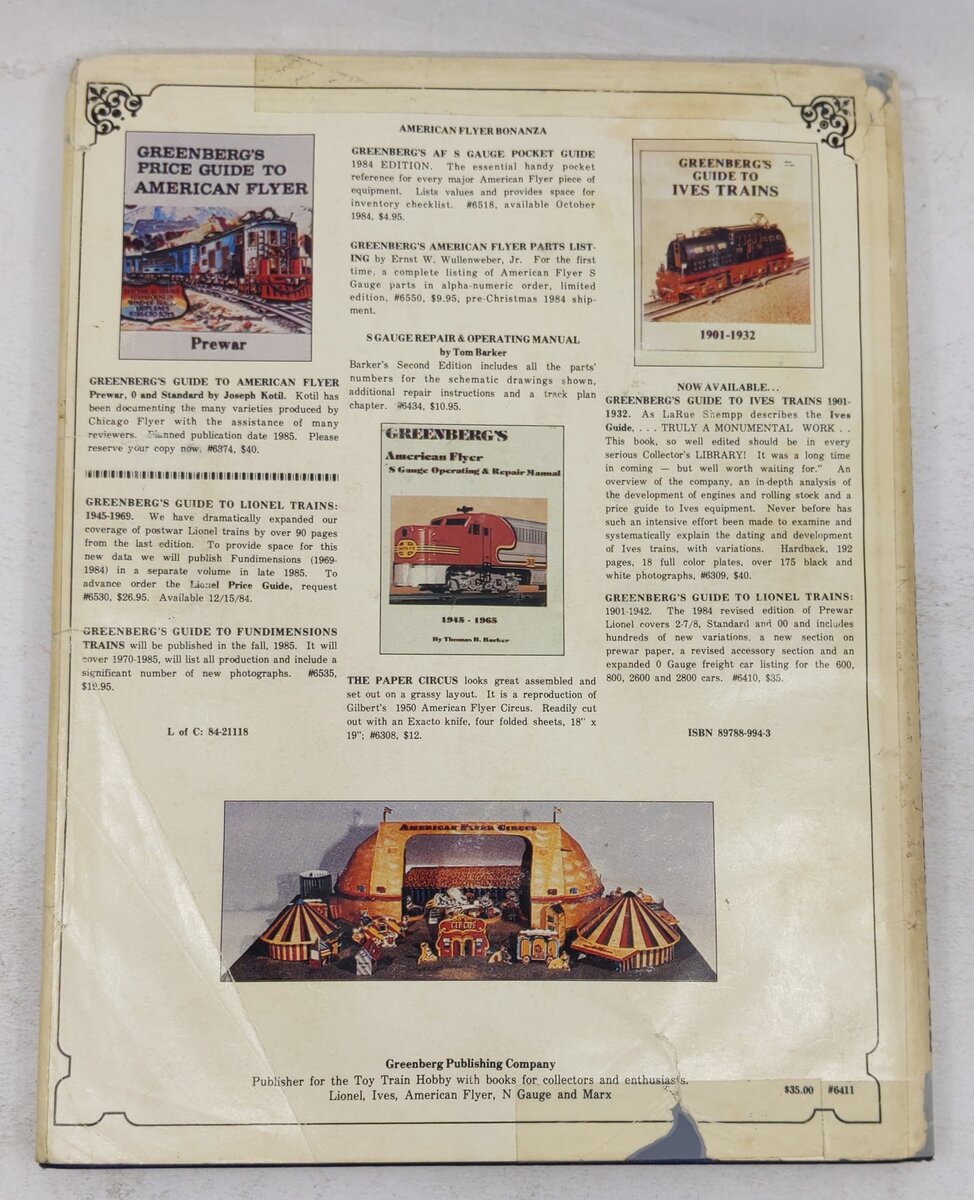 Greenberg's guide to American Flyer S gauge Book By James C Patterson