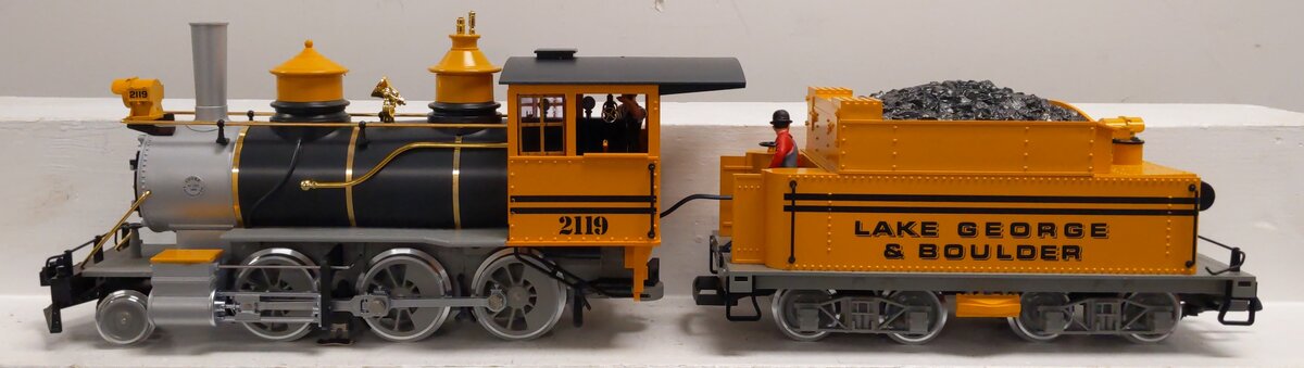 LGB 2119D G Scale Lake George and Boulder 2-6-0 Mogul Steam Locomotive & Tender LN/Box