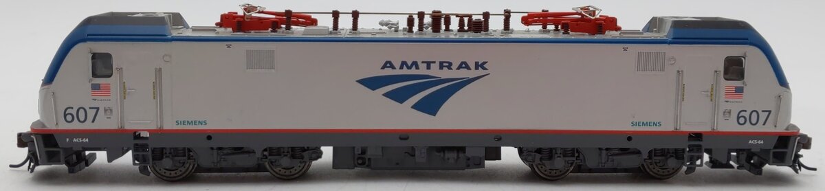 Bachmann 67401 HO Amtrak Siemens ACS-64 Electric Loco with DCC and Sound #607
