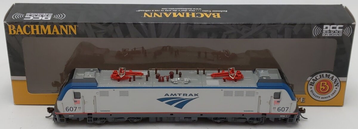 Bachmann 67401 HO Amtrak Siemens ACS-64 Electric Loco with DCC and Sound #607