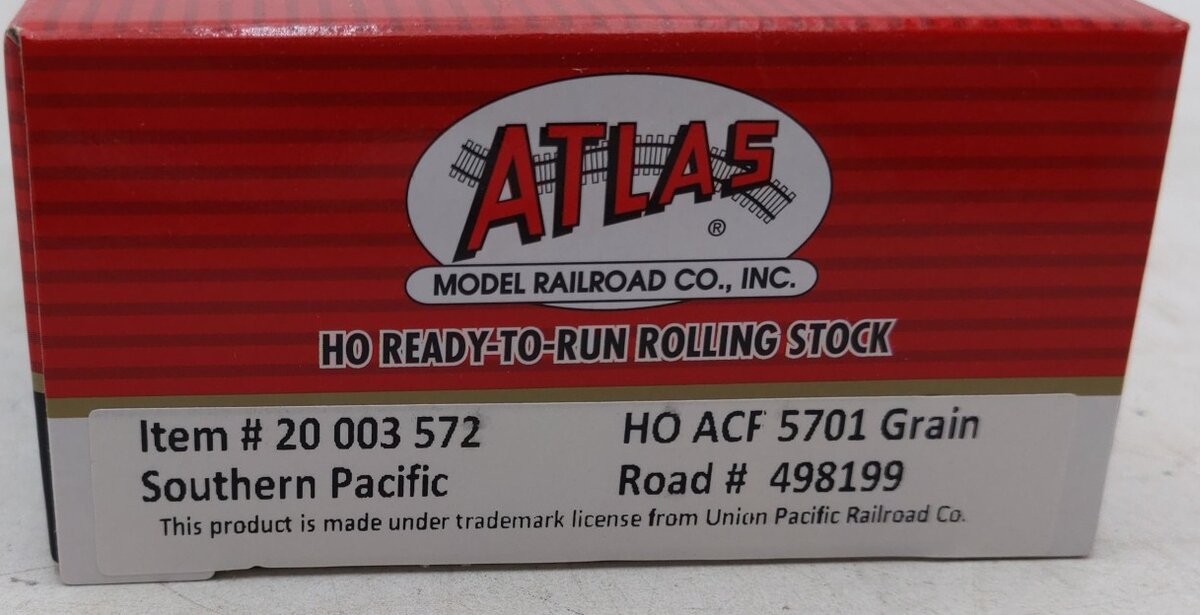 Atlas 20003572 HO Southern Pacific ACF 5701 Centerflow Grain Hopper Car #498199