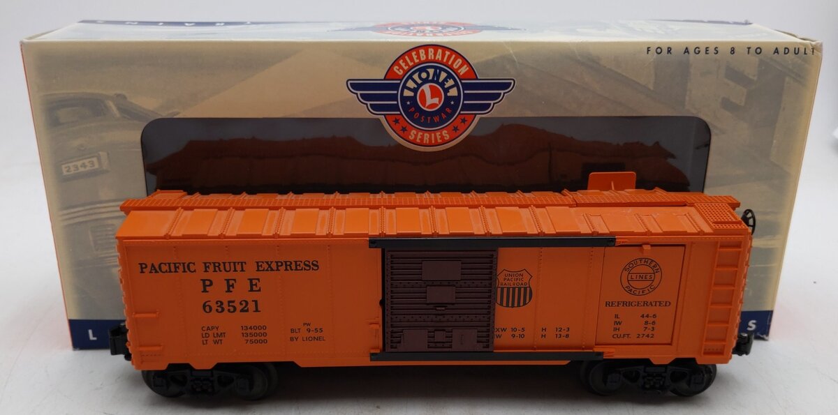 Lionel 6-26794 O Gauge PWC Pacific Fruit Express Operating Ice Car #63521 LN/Box