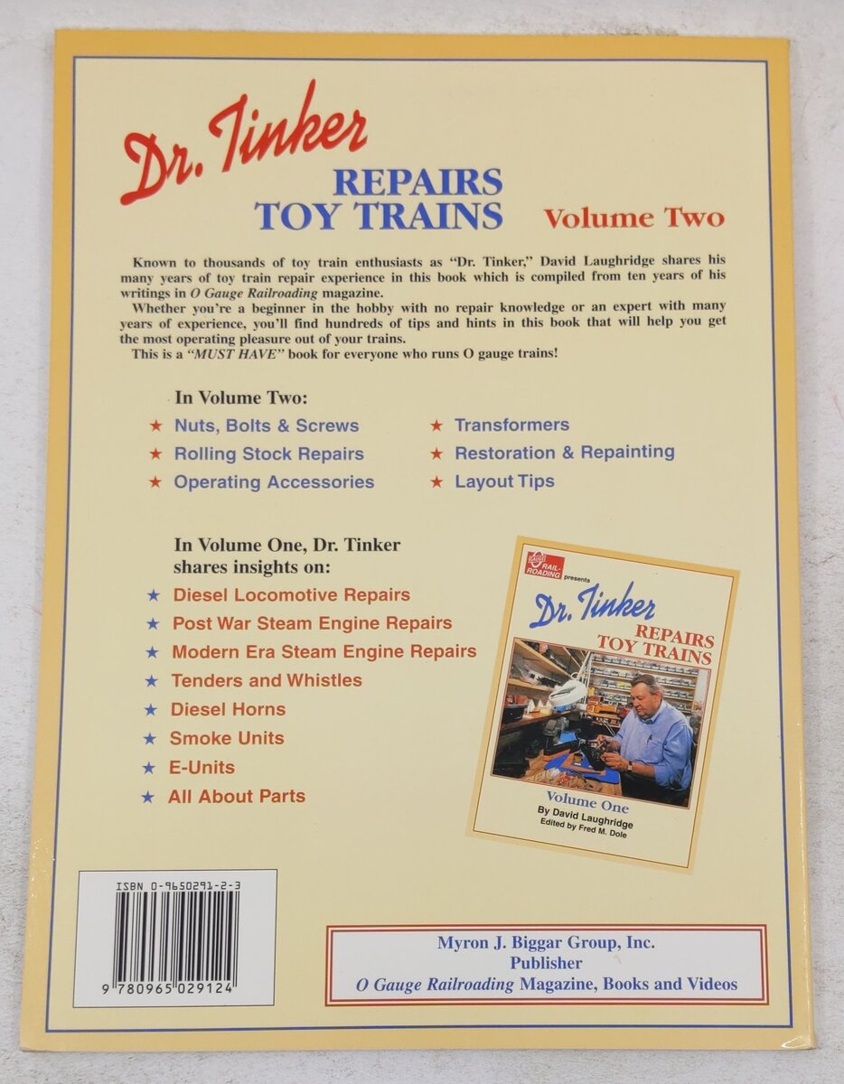 Dr. Tinker Repairs Toy Trains, Vol 2 Paperback Book By David Laughridge EX