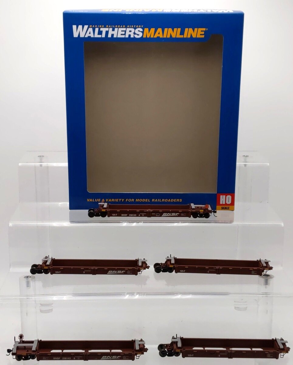 Walthers 910-55605 HO Santa Fe Thrall 5-Unit Rebuilt 40' Well Car #238143 A-E