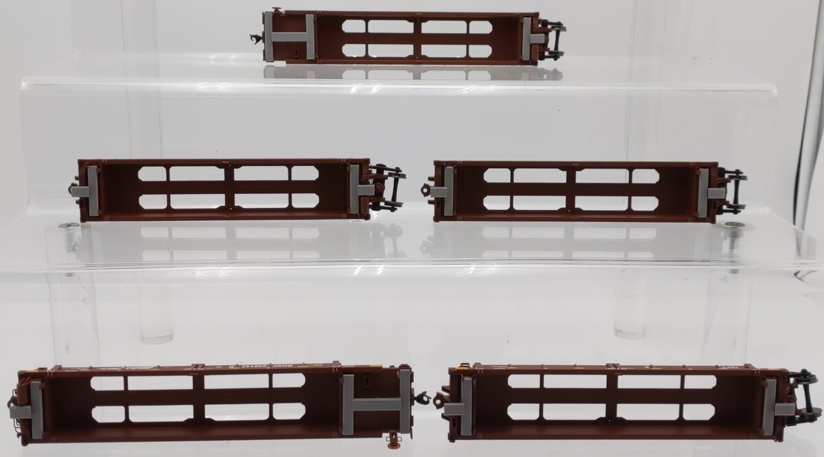 Walthers 910-55605 HO Santa Fe Thrall 5-Unit Rebuilt 40' Well Car #238143 A-E