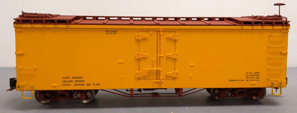 AMS AM31-501 G Scale D&RGW Refrigerator Car (Metal Wheels) LN/Box