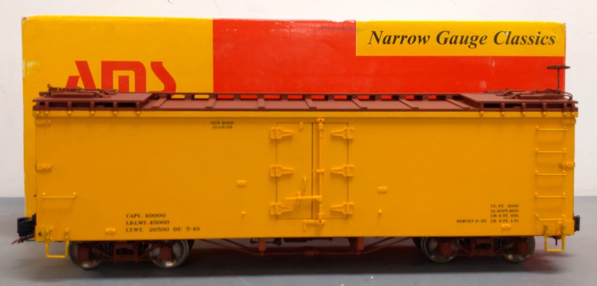 AMS AM31-501 G Scale D&RGW Refrigerator Car (Metal Wheels) LN/Box