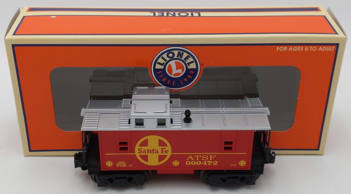 Lionel 6-26552 O Scale Atchison Topeka Santa Fe Caboose #999472 NIB