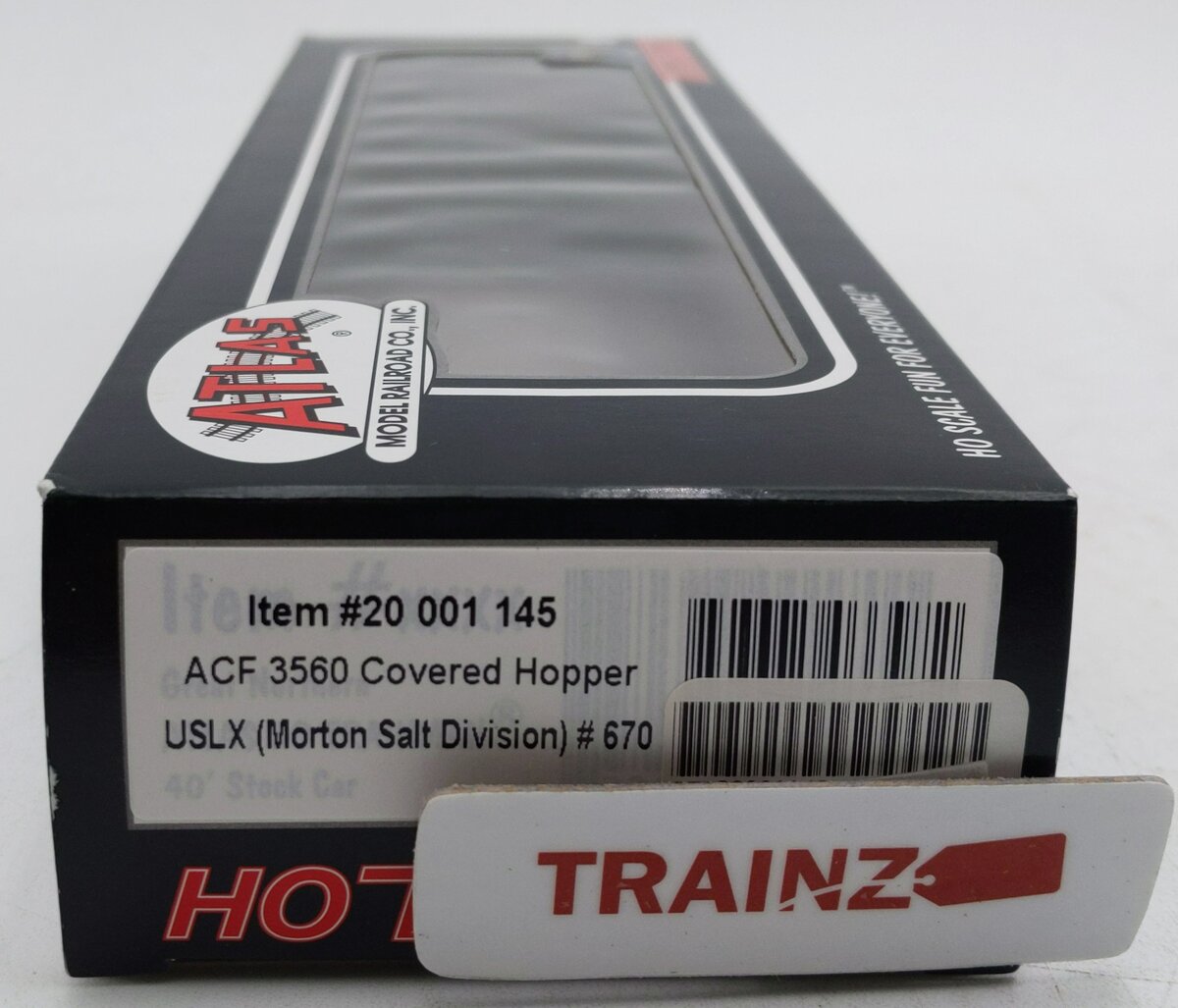 Atlas 20001145 HO Morton Salt Division ACF 3560 Centerflow Covered Hopper #670