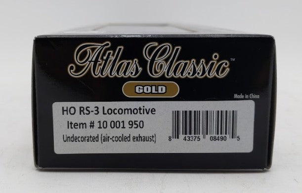Atlas 10001950 HO Undecorated Alco RS3 Air-Cooled Exhaust w/DCC (Classic Gold)