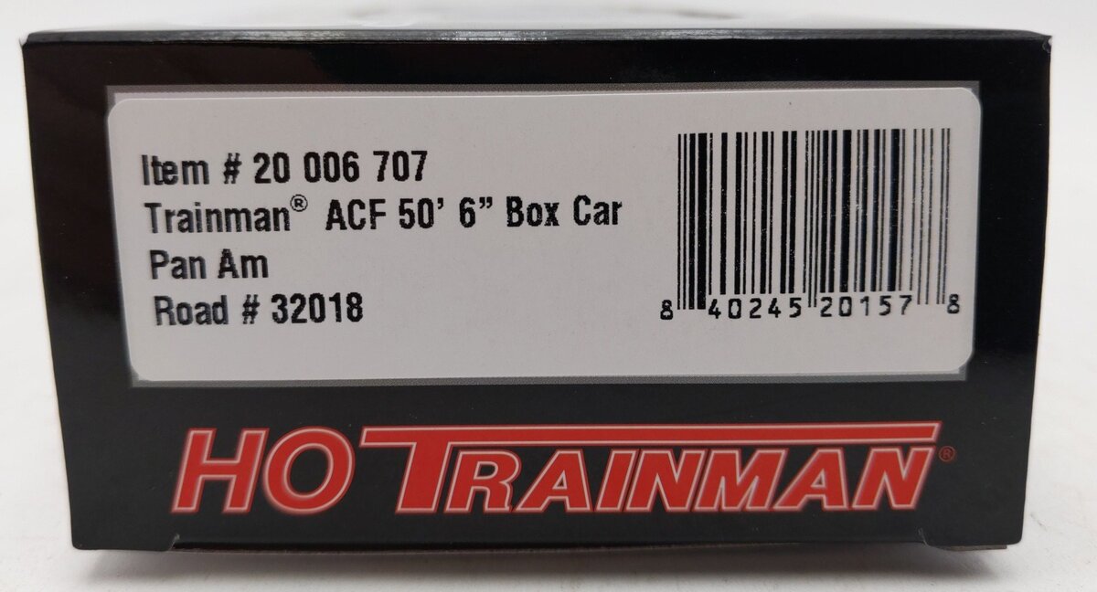 Atlas 20006707 HO Pan Am Trainman 50' 6" Box Car #32018